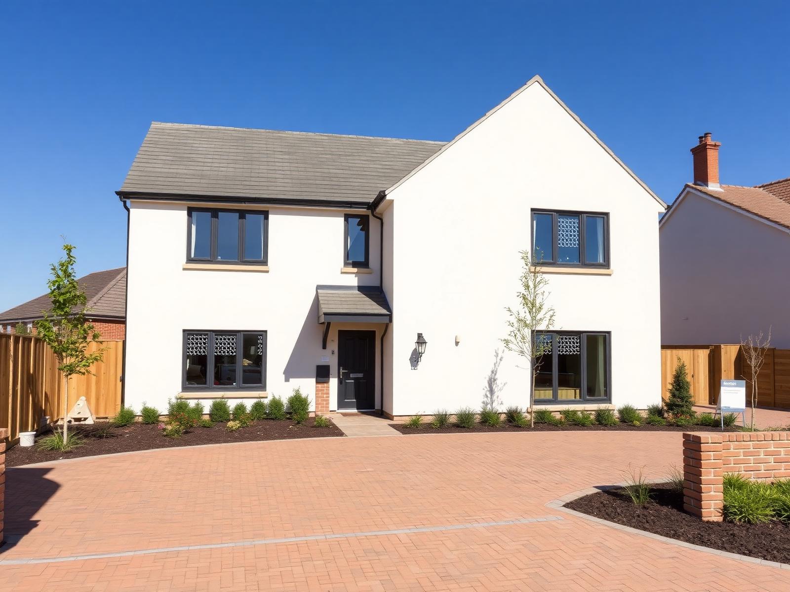 Completed new-build detached home